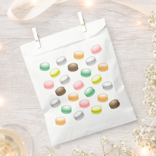 Macarons Sweet 16 Party Favour Bags (Clipped)