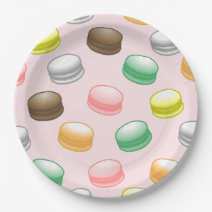 Macarons Sweet 16 Party Paper Plate