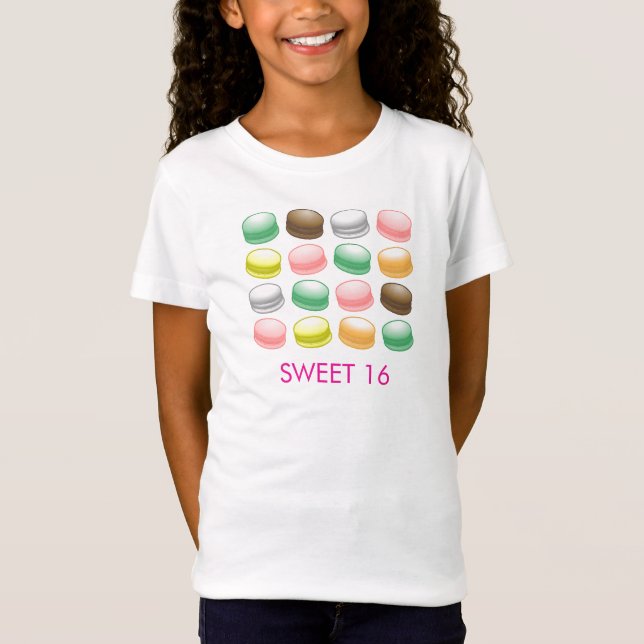Macarons Sweet 16 T-Shirt (Front)