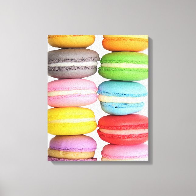 Macarons Wrapped Canvas (Front)
