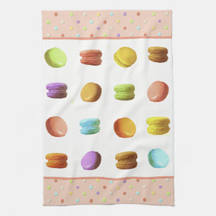 Macaroon Cookies Tea Towel