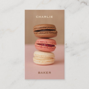 Macaroons / Macarons custom Chef business cards