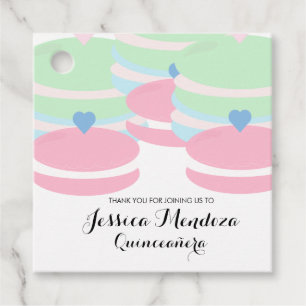 Macaroons Quince Sweet 16 Favour Tags