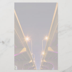 MacArthur Causeway seen from underneath at dusk Stationery