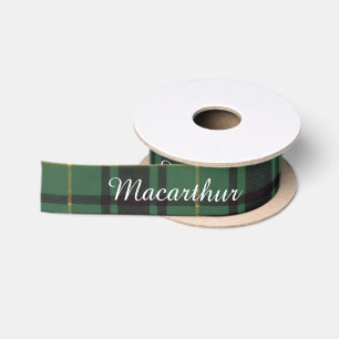 Macarthur clan Plaid Scottish tartan Satin Ribbon