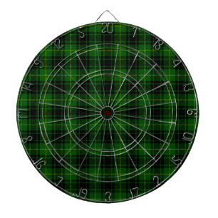 MacArthur tartan green plaid Dartboard