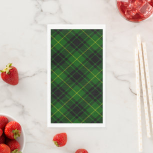 MacArthur tartan green plaid Napkin