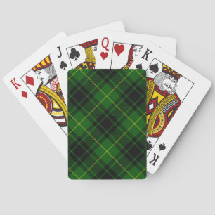MacArthur tartan green plaid Playing Cards