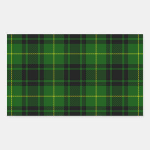 MacArthur tartan green plaid Rectangular Sticker