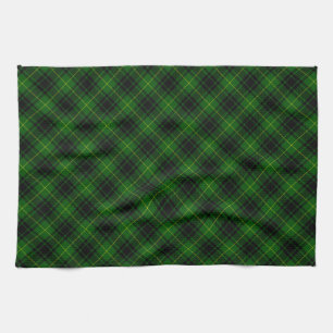 MacArthur tartan green plaid Tea Towel