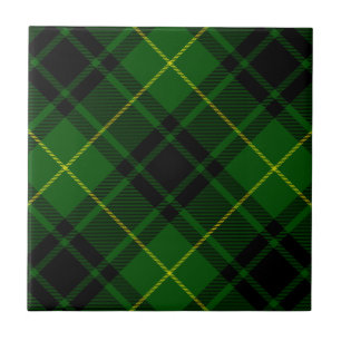 MacArthur tartan green plaid Tile