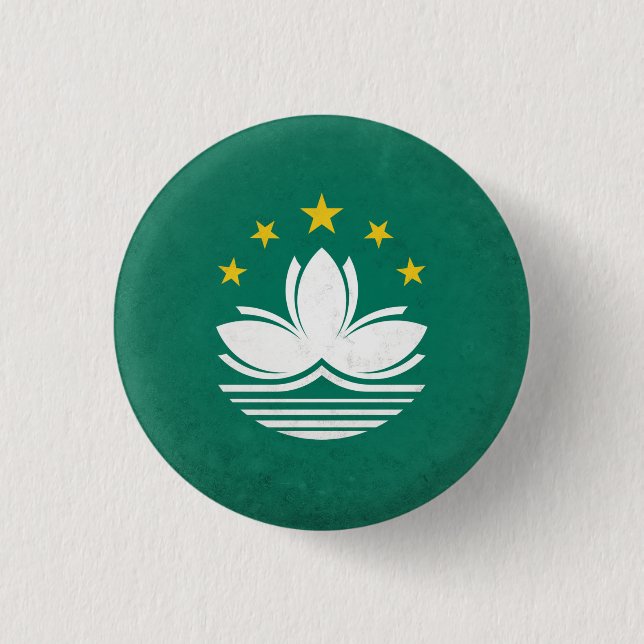 Macau 3 Cm Round Badge (Front)