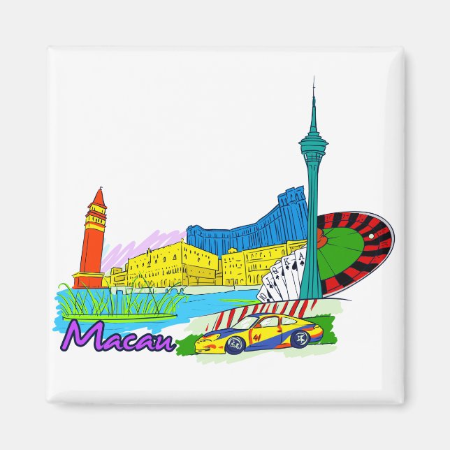 Macau - China.png Magnet (Front)