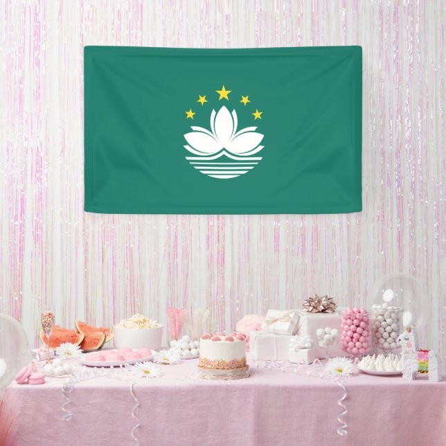 Macau flag banner (Party)