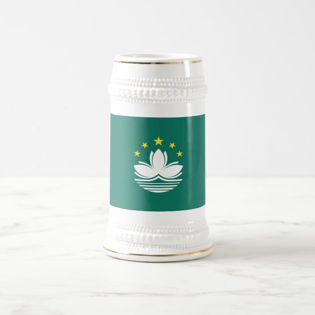 Macau Flag Beer Stein (Center)