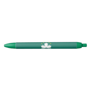 Macau Flag Black Ink Pen