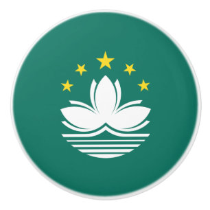Macau Flag Ceramic Knob