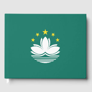 Macau flag guest book