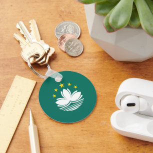 Macau flag key ring