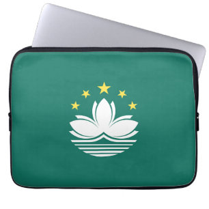Macau flag laptop sleeve
