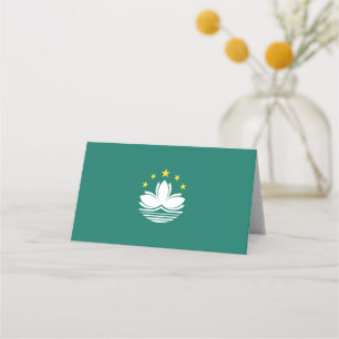 Macau flag place card