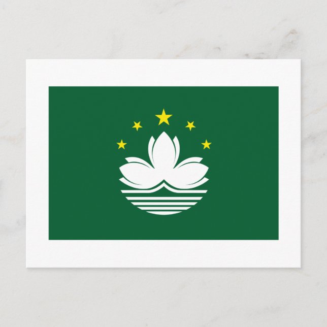 Macau Flag Postcard (Front)
