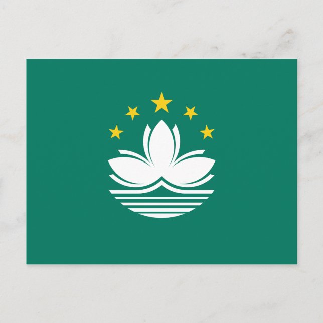 Macau flag postcard (Front)