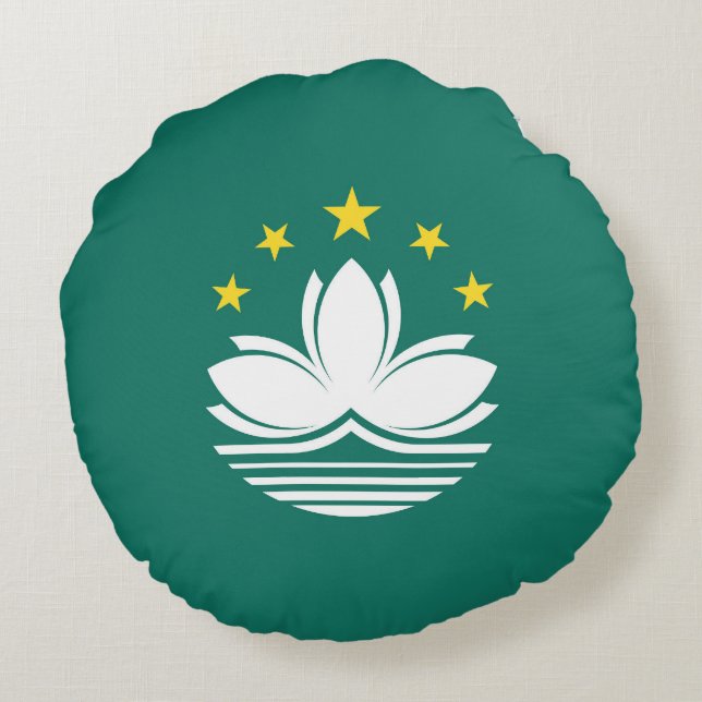 Macau flag round cushion (Back)
