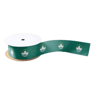 Macau Flag Satin Ribbon