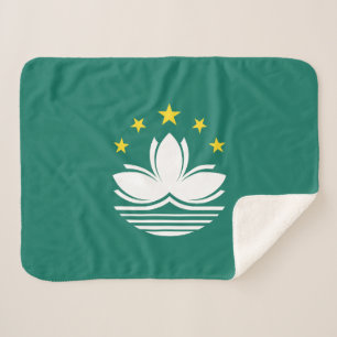 Macau Flag Sherpa Blanket