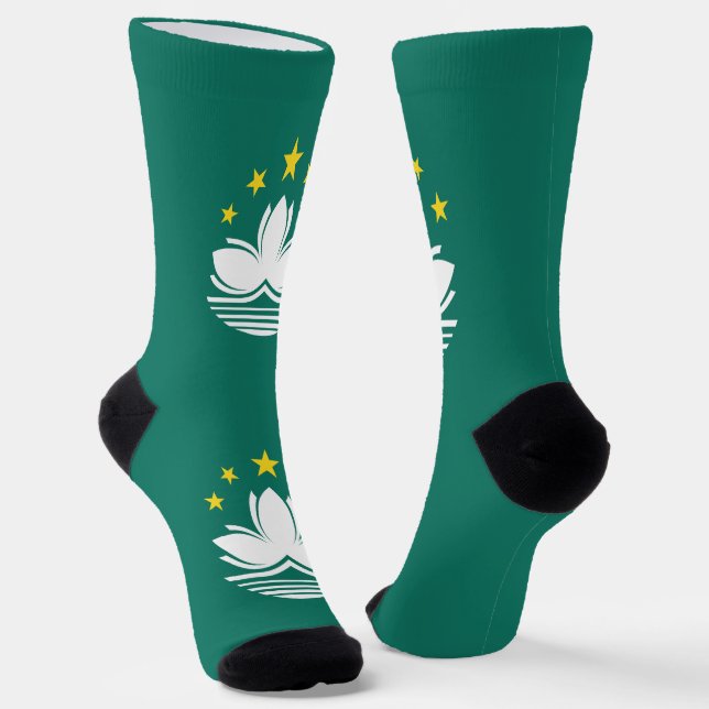 Macau Flag Socks (Angled)