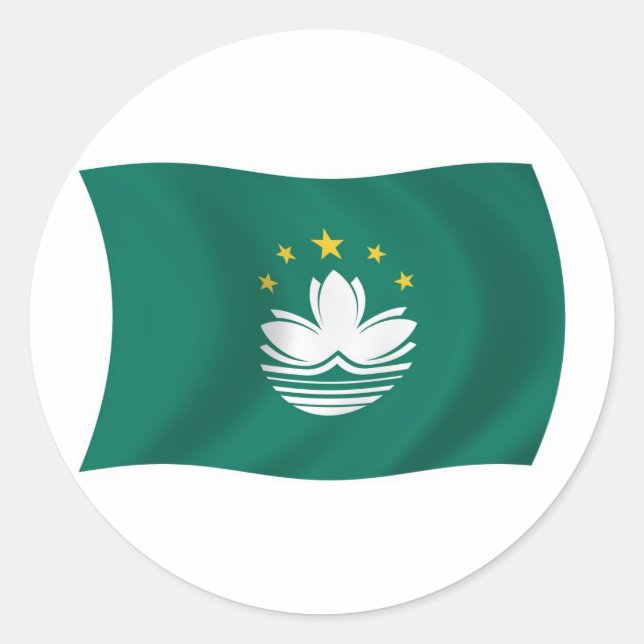 Macau Flag Sticker (Front)