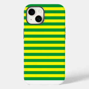 Macau flag stripes country lines symbol green yell iPhone 14 case