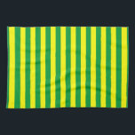 Macau flag stripes country lines symbol green yell tea towel<br><div class="desc">Macau flag stripes country lines symbol green yellow</div>