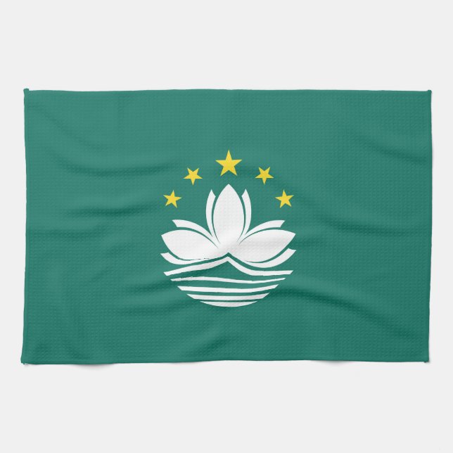 Macau flag tea towel (Horizontal)