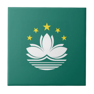 Macau flag tile