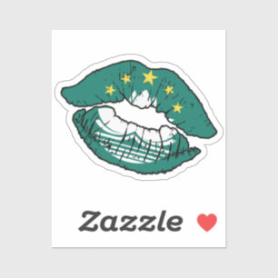 Macau Macanese Lipstick Love Flag