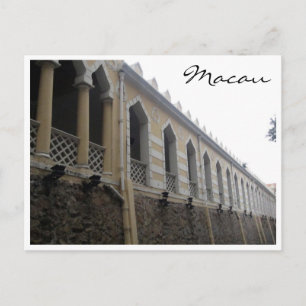 macau moorish barrack postcard