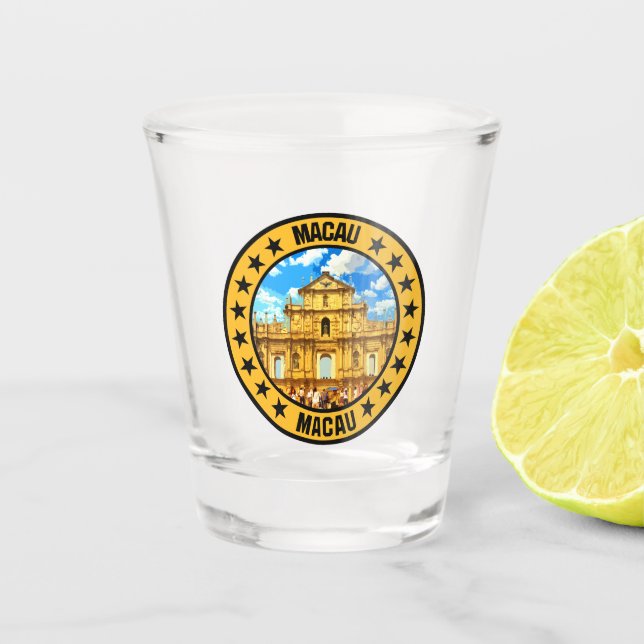 Macau                                              shot glass (Front)