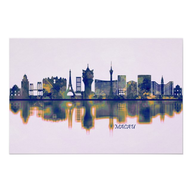 Macau Skyline Poster (Front)