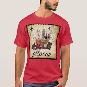 Macau World Travel Souvenir Travel Destination Tra T-Shirt
