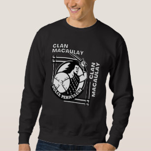 MacAulay Clan Gaelic Motto Swordsman Sweatshirt