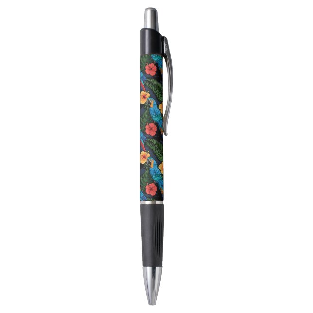 Macaw And Hibiscus Pattern (Bottom (Vertical))