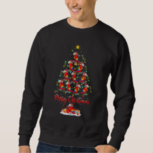 Macaw Bird Christmas Tree Lights Santa Macaw Bird Sweatshirt