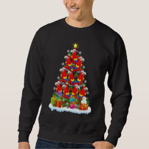 Macaw Bird Xmas Holiday Macaw Christmas Tree Sweatshirt