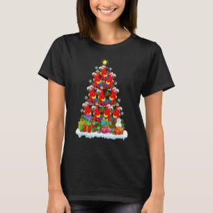 Macaw Bird Xmas Holiday Macaw Christmas Tree T-Shirt