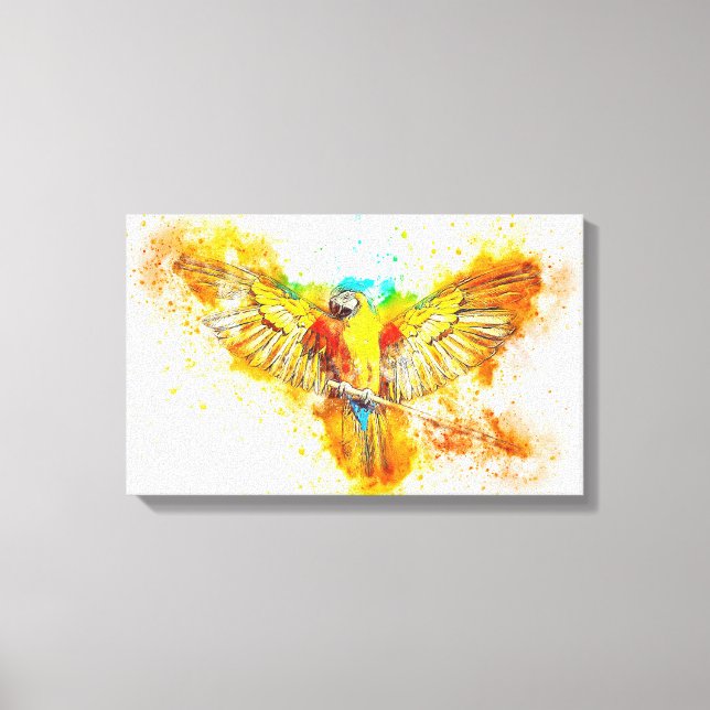 Macaw Canvas Print (Front)