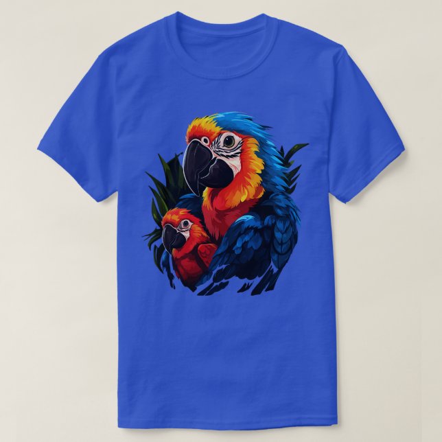 Macaw Fathers Day T-Shirt (Design Front)