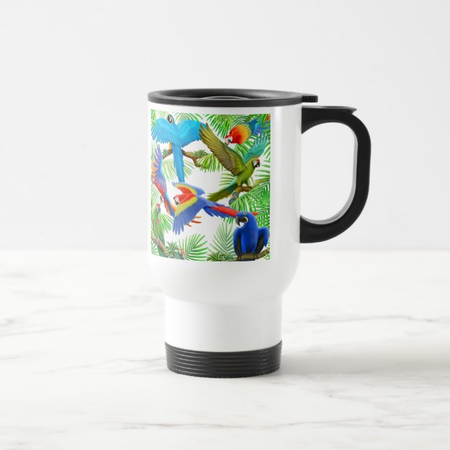Macaw Jungle Travel Mug (Right)