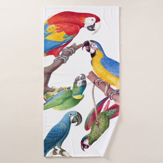Macaw Parrot Birds Wildlife Bath Towel Set (Bath Towel)